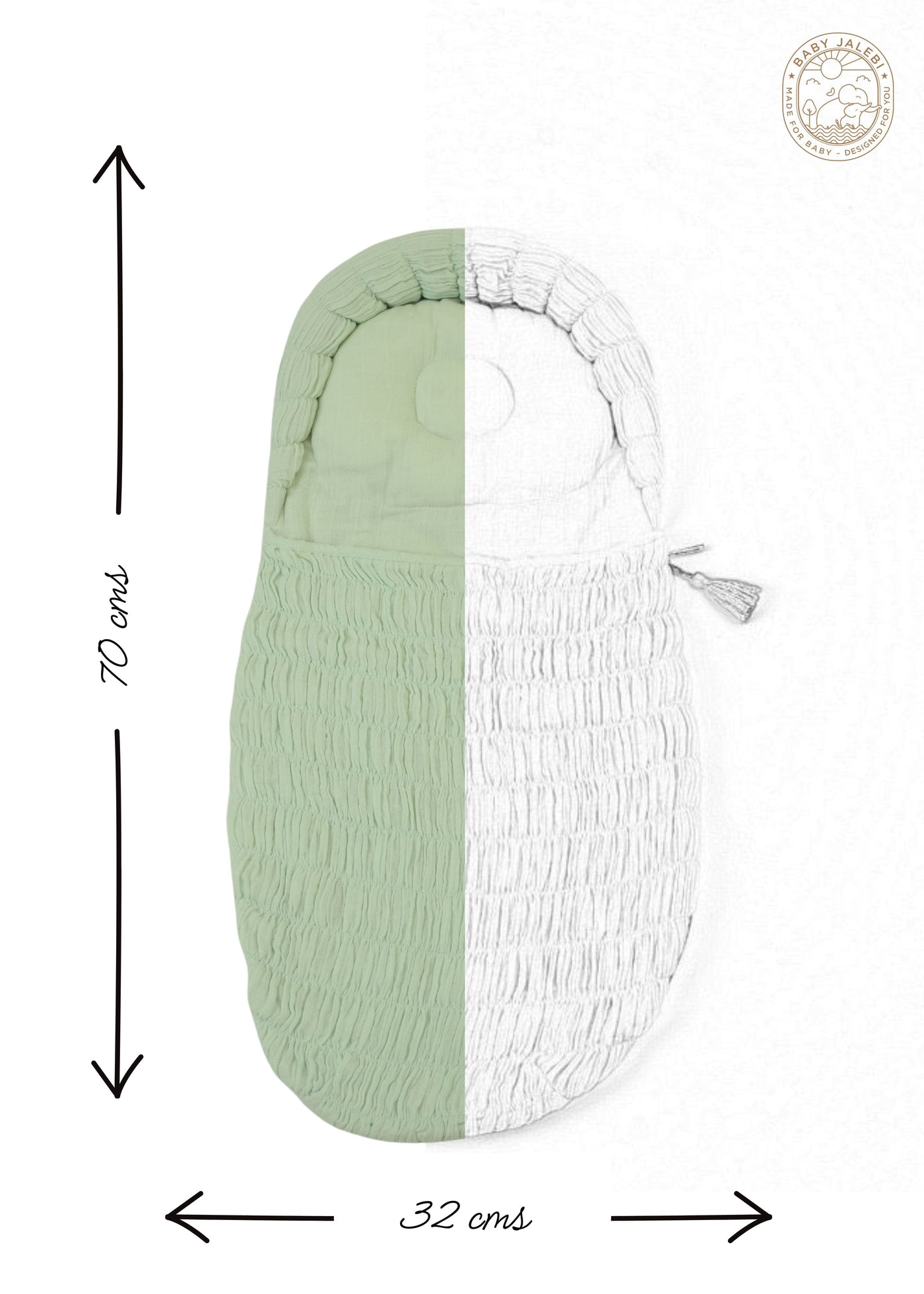 Baby Jalebi Crescent Sleeping Bag The Crescent Sleeping Bag Mint