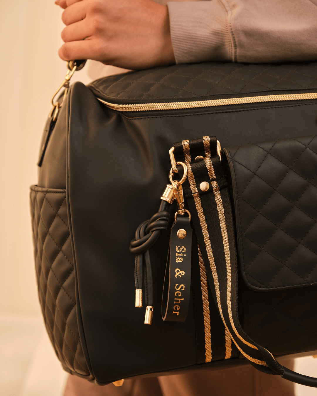 Baby Jalebi Diaper Bag Combo The Voyager Duo  <br> Super Trooper & Mama Mia - Black