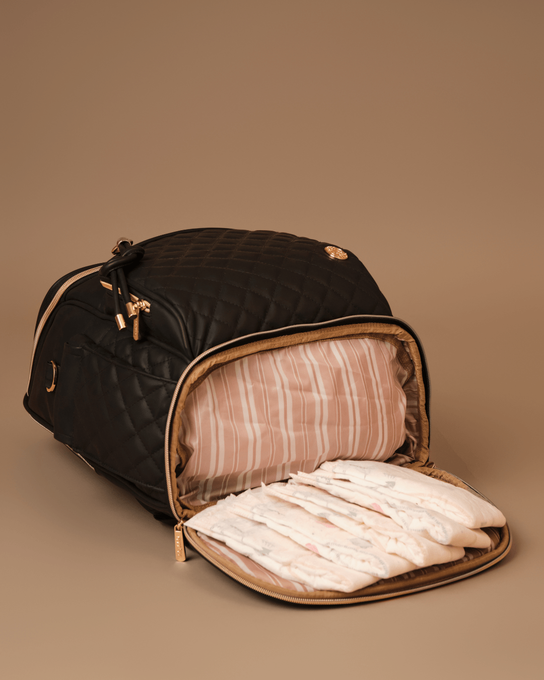 Baby Jalebi Diaper Bag Combo The Voyager Duo  <br> Super Trooper & Mama Mia - Black