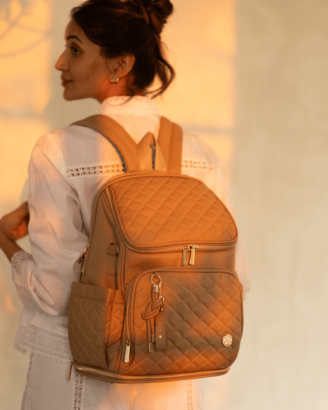 Baby Jalebi Diaper Bag Combo The Voyager Duo  <br> Super Trooper & Mama Mia - Caramel