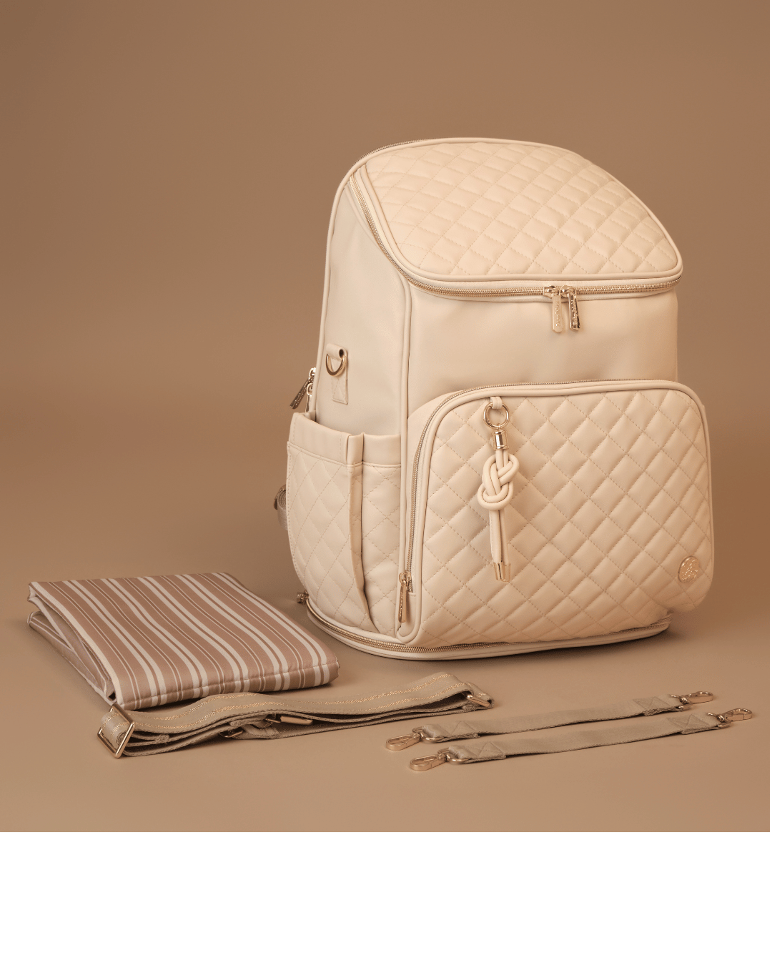 Baby Jalebi Diaper Bag Combo The Voyager Duo  <br> Super Trooper & Mama Mia - Ecru
