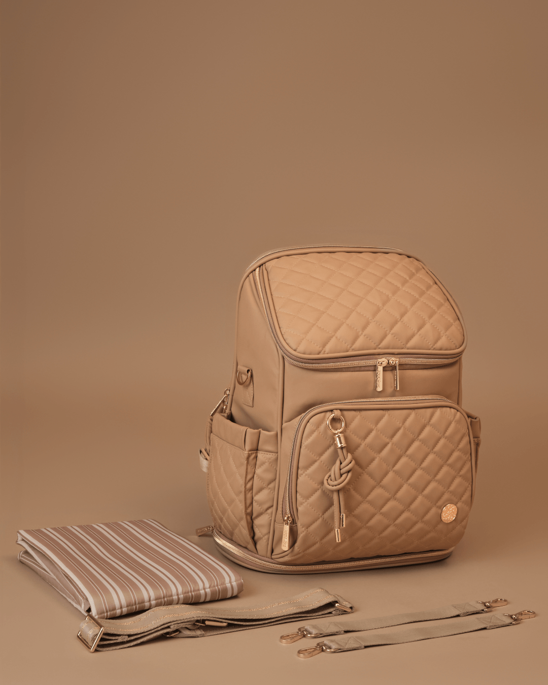 Baby Jalebi Diaper Bags The City Trooper - Caramel