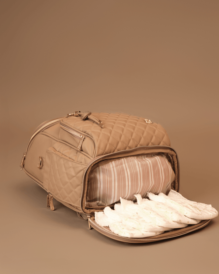 Baby Jalebi Diaper Bags The City Trooper - Caramel