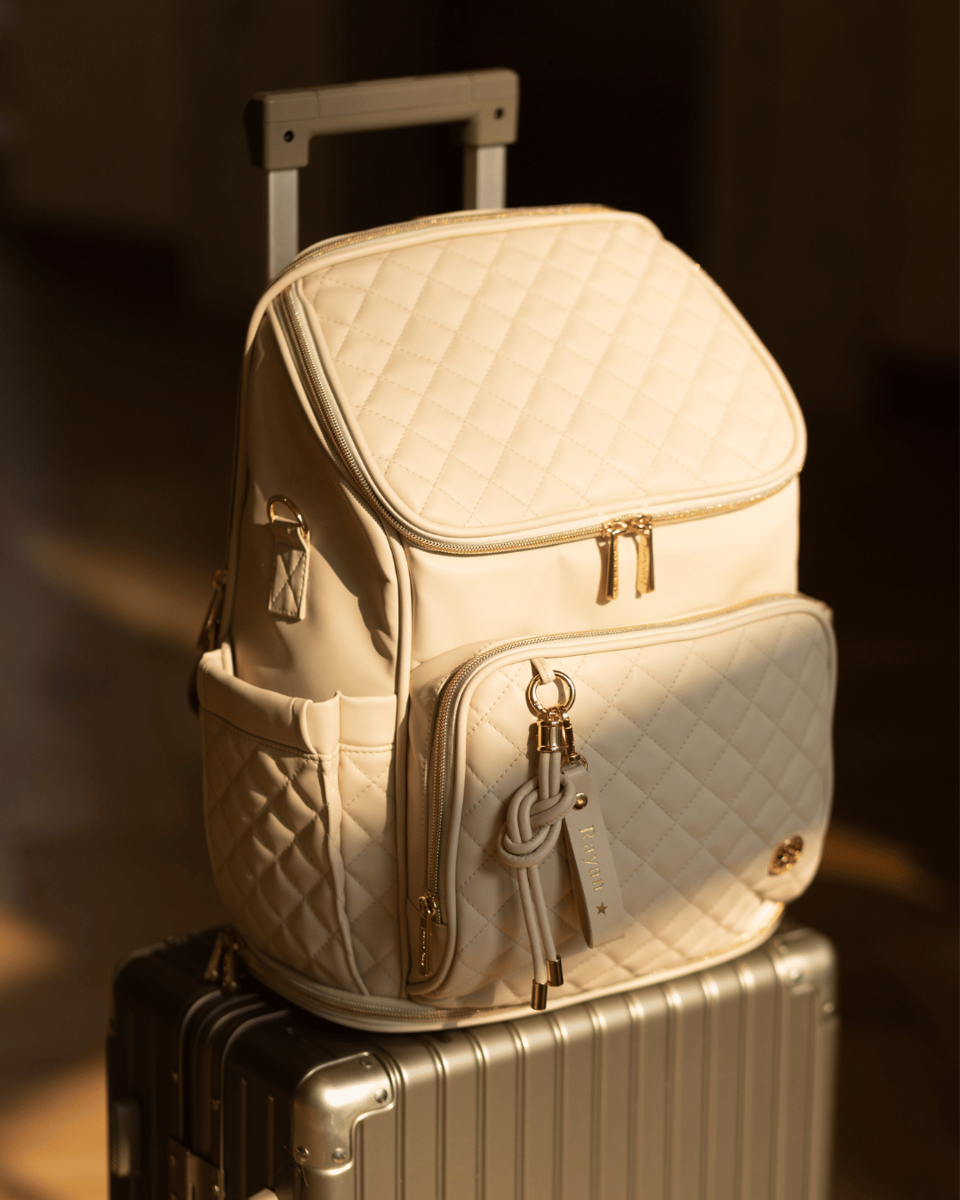 Baby Jalebi Diaper Bags The City Trooper - Ecru