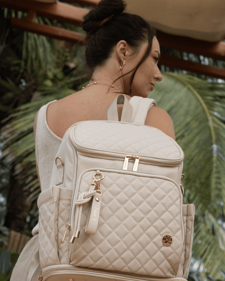 Baby Jalebi Diaper Bags The City Trooper - Ecru