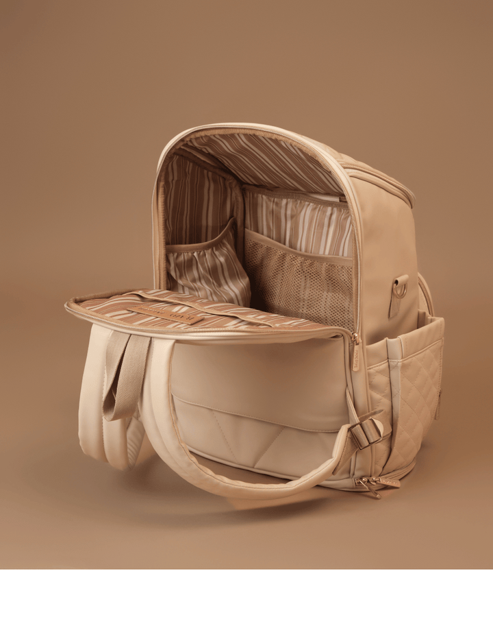 Baby Jalebi Diaper Bags The City Trooper - Ecru