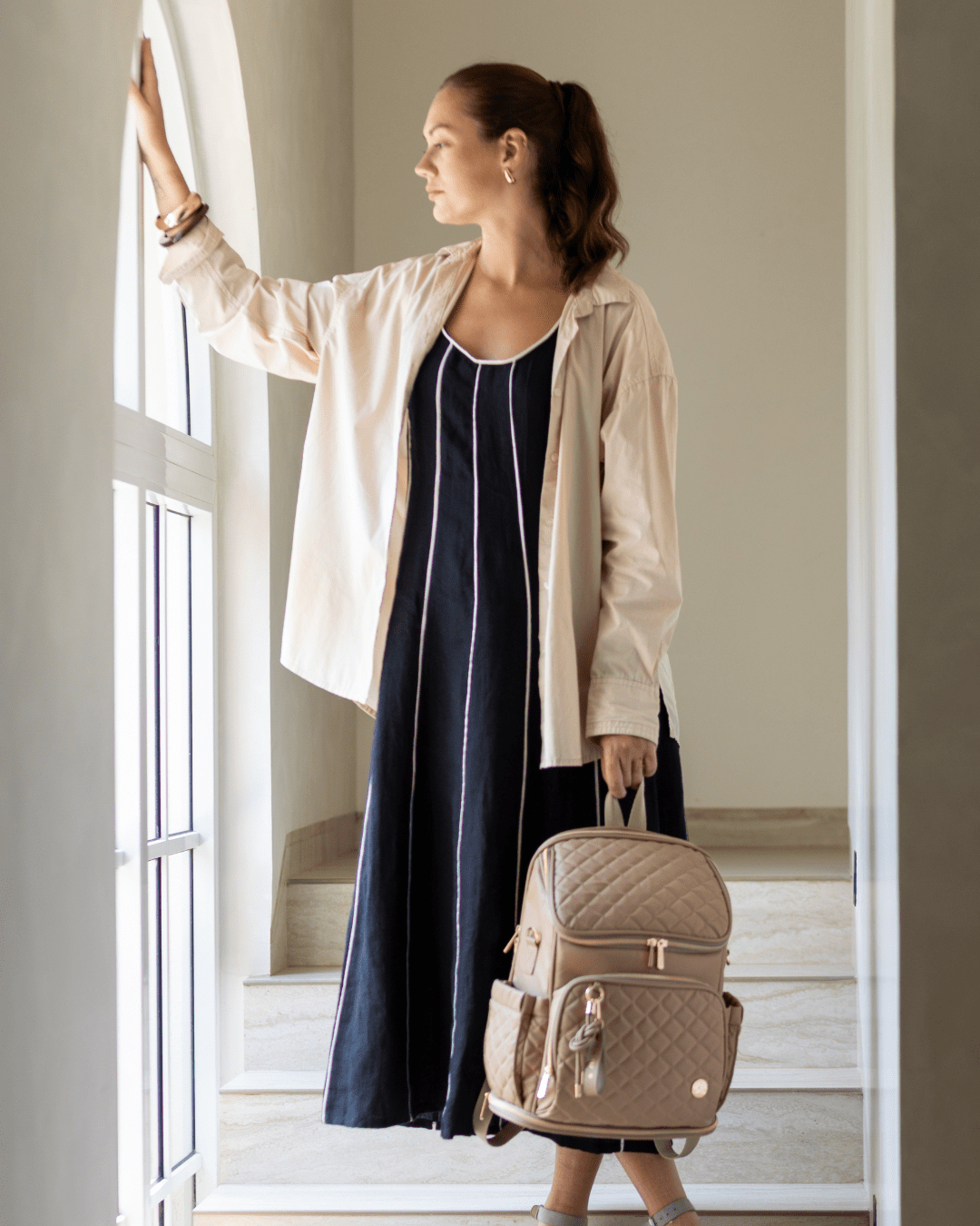 Baby Jalebi Diaper Bags The City Trooper -  Mocha