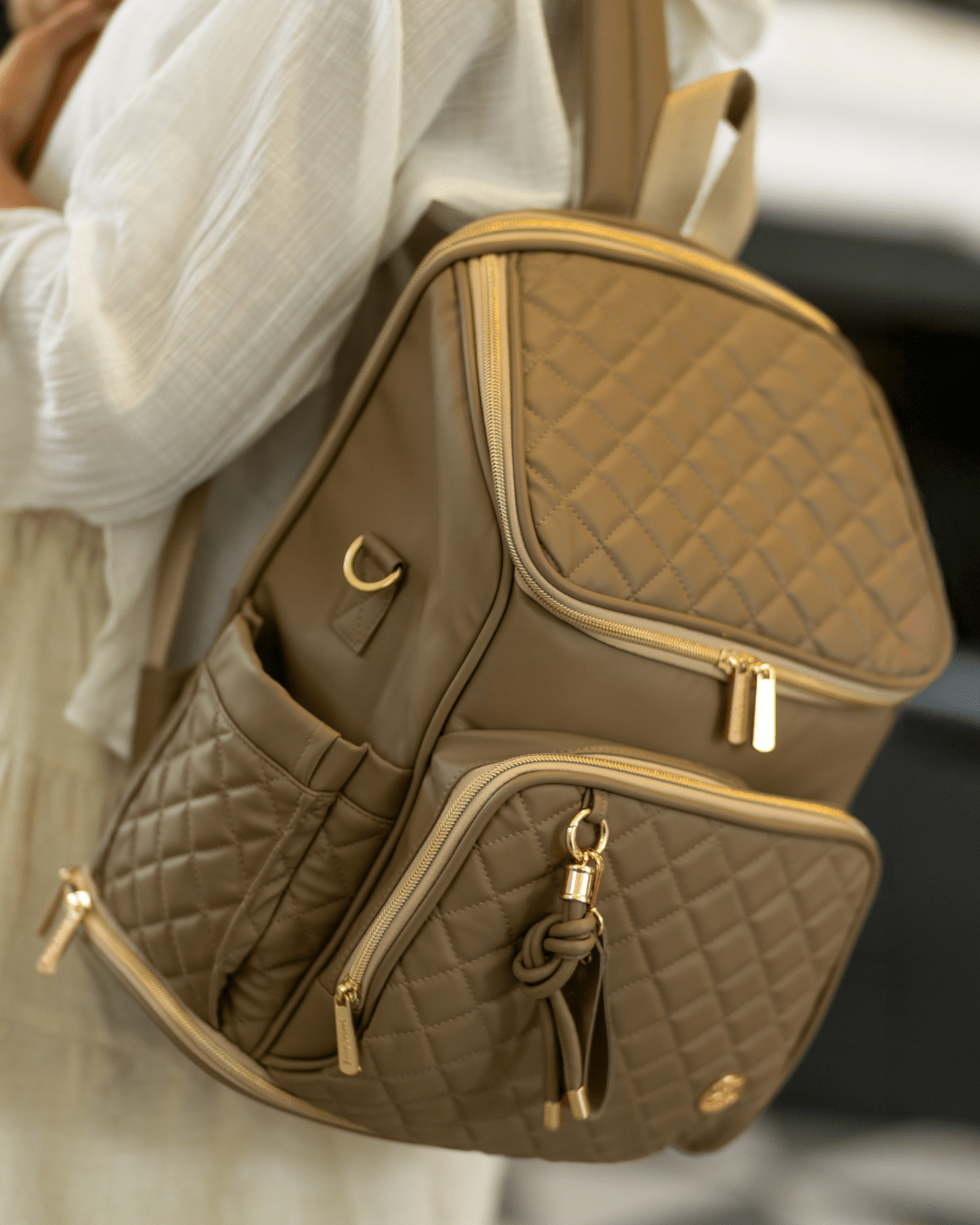 Baby Jalebi Diaper Bags The City Trooper -  Mocha