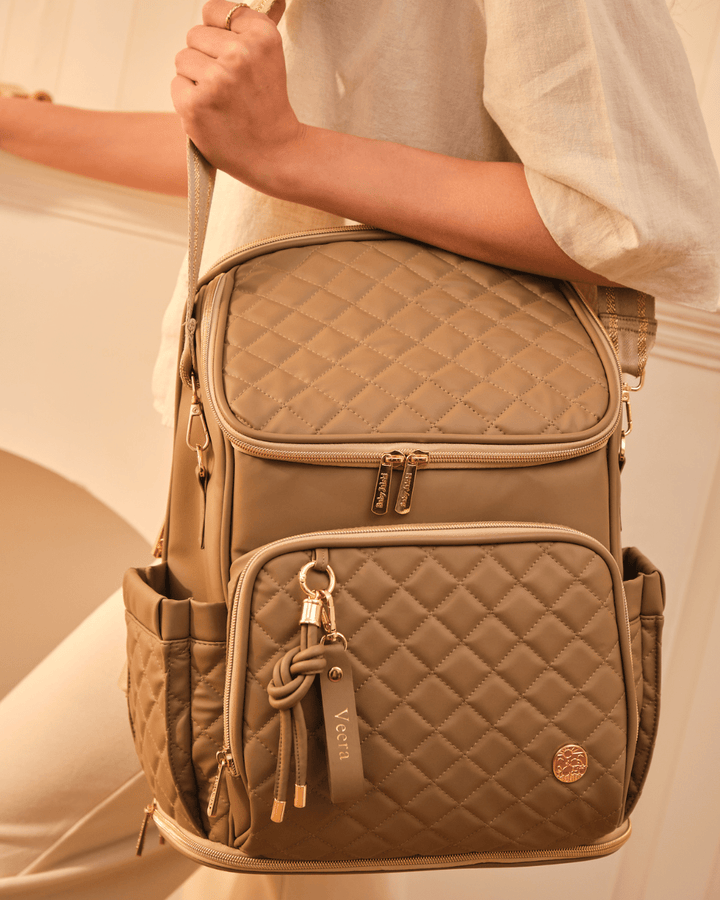 Baby Jalebi Diaper Bags The City Trooper -  Mocha
