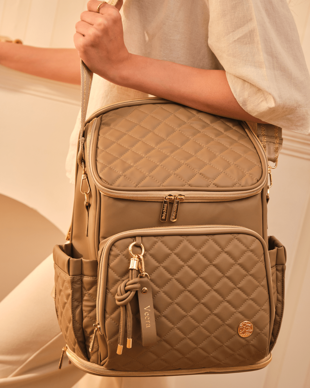 Baby Jalebi Diaper Bags The City Trooper -  Mocha