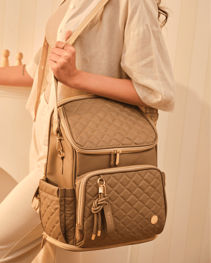 Baby Jalebi Diaper Bags The City Trooper -  Mocha