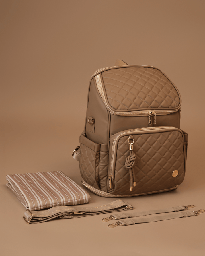 Baby Jalebi Diaper Bags The City Trooper -  Mocha