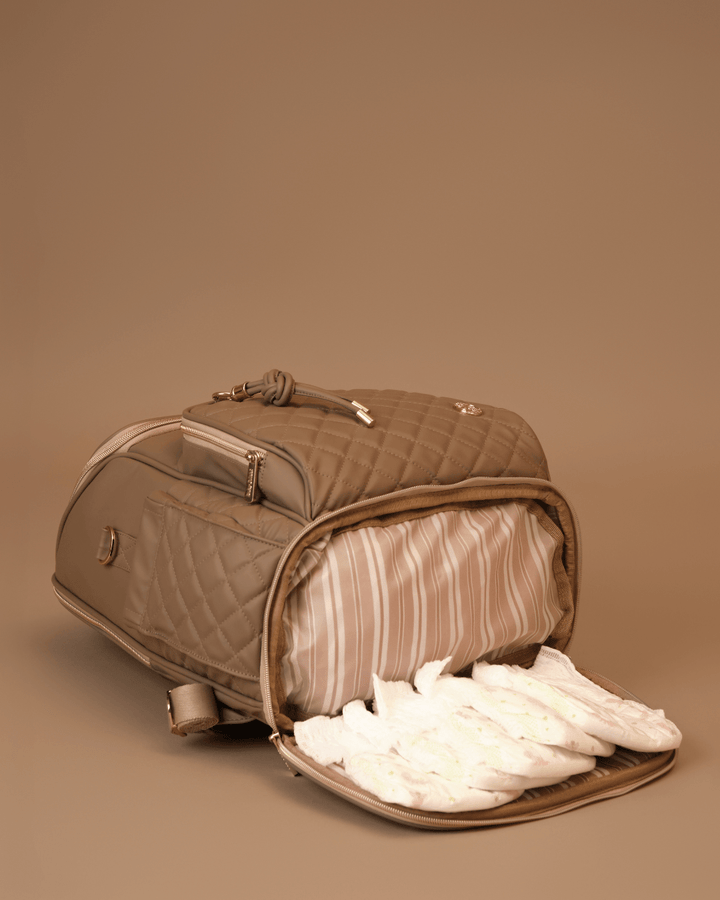 Baby Jalebi Diaper Bags The City Trooper -  Mocha