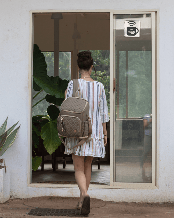 Baby Jalebi Diaper Bags The City Trooper -  Mocha