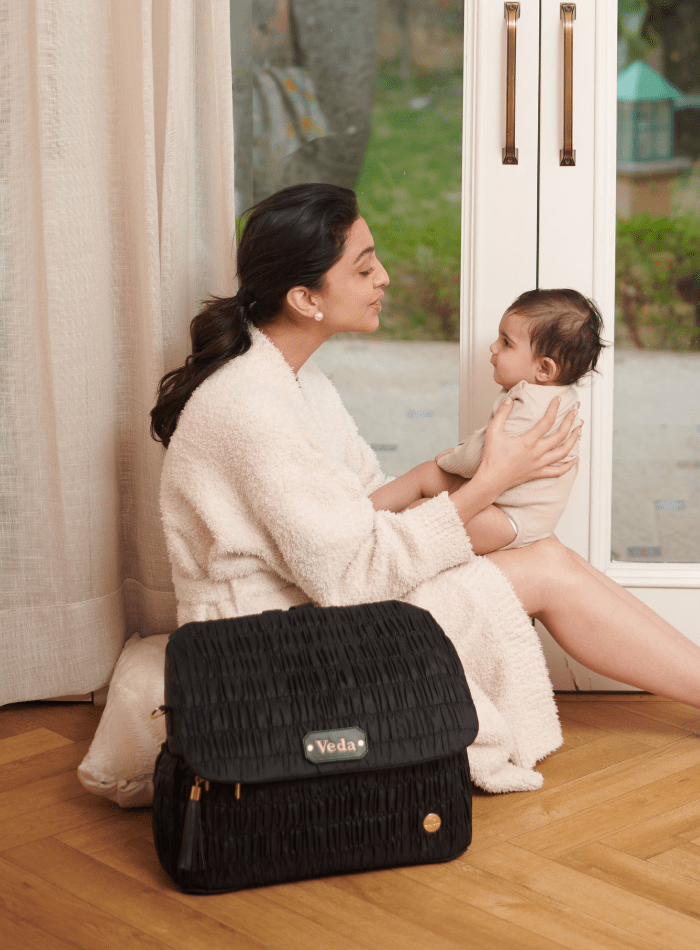 Baby Jalebi Diaper Bags The Dune Diaper Bag - Black