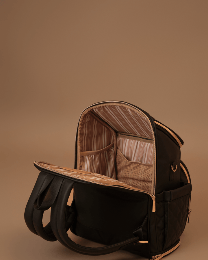 Baby Jalebi Diaper Bags The Super Trooper Luxe Diaper Bag - Black