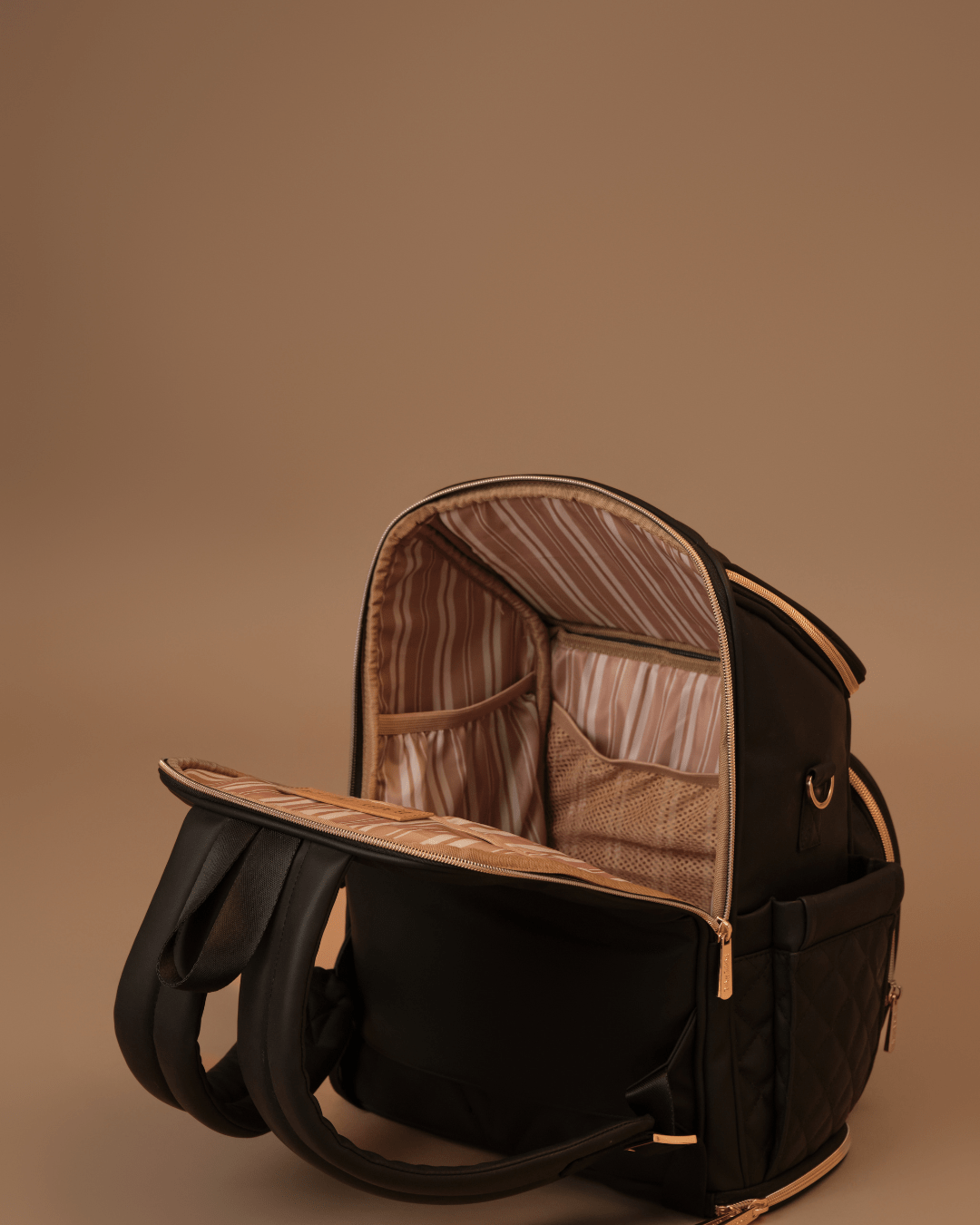 Baby Jalebi Diaper Bags The Super Trooper Luxe Diaper Bag - Black