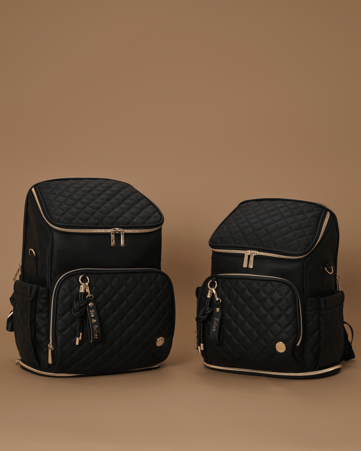 Baby Jalebi Diaper Bags The Super Trooper Luxe Diaper Bag - Black