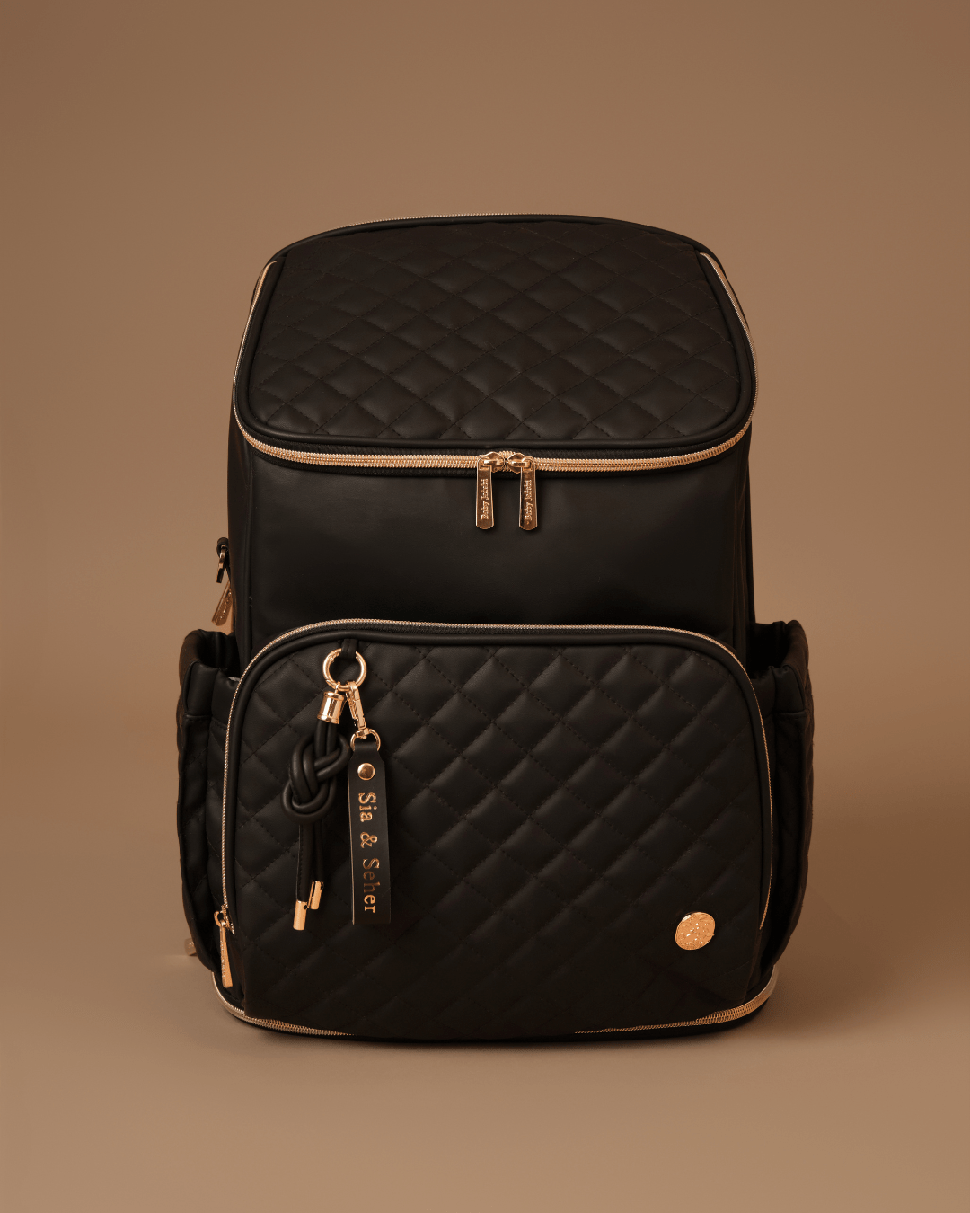 Baby Jalebi Diaper Bags The Super Trooper Luxe Diaper Bag - Black