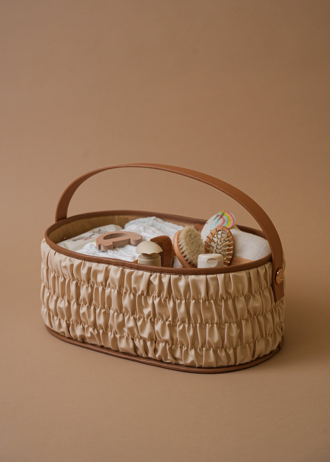 Baby Jalebi Diaper Caddy The Dune Diaper Caddy - Ecru