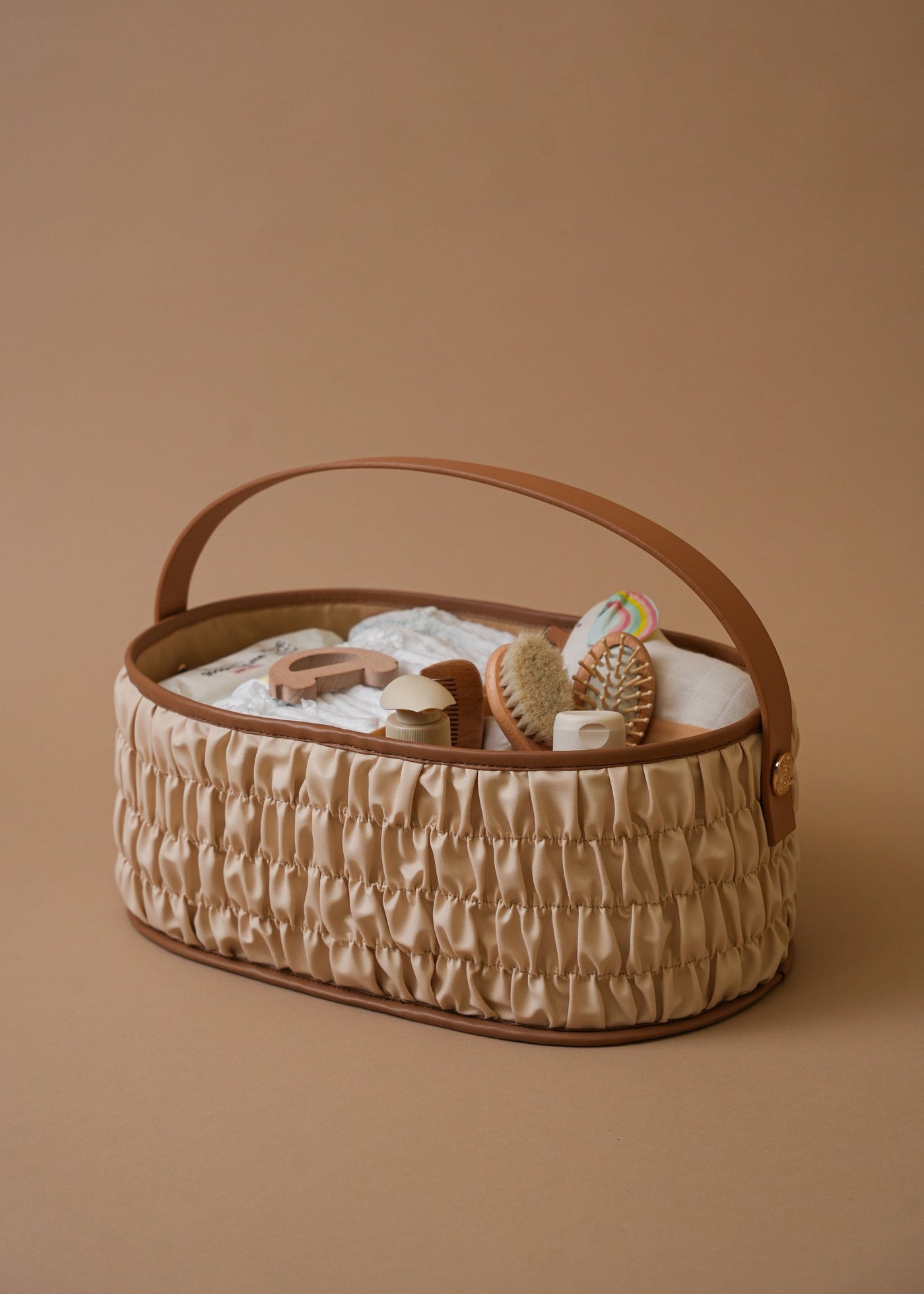 Baby Jalebi Diaper Caddy The Dune Diaper Caddy - Ecru