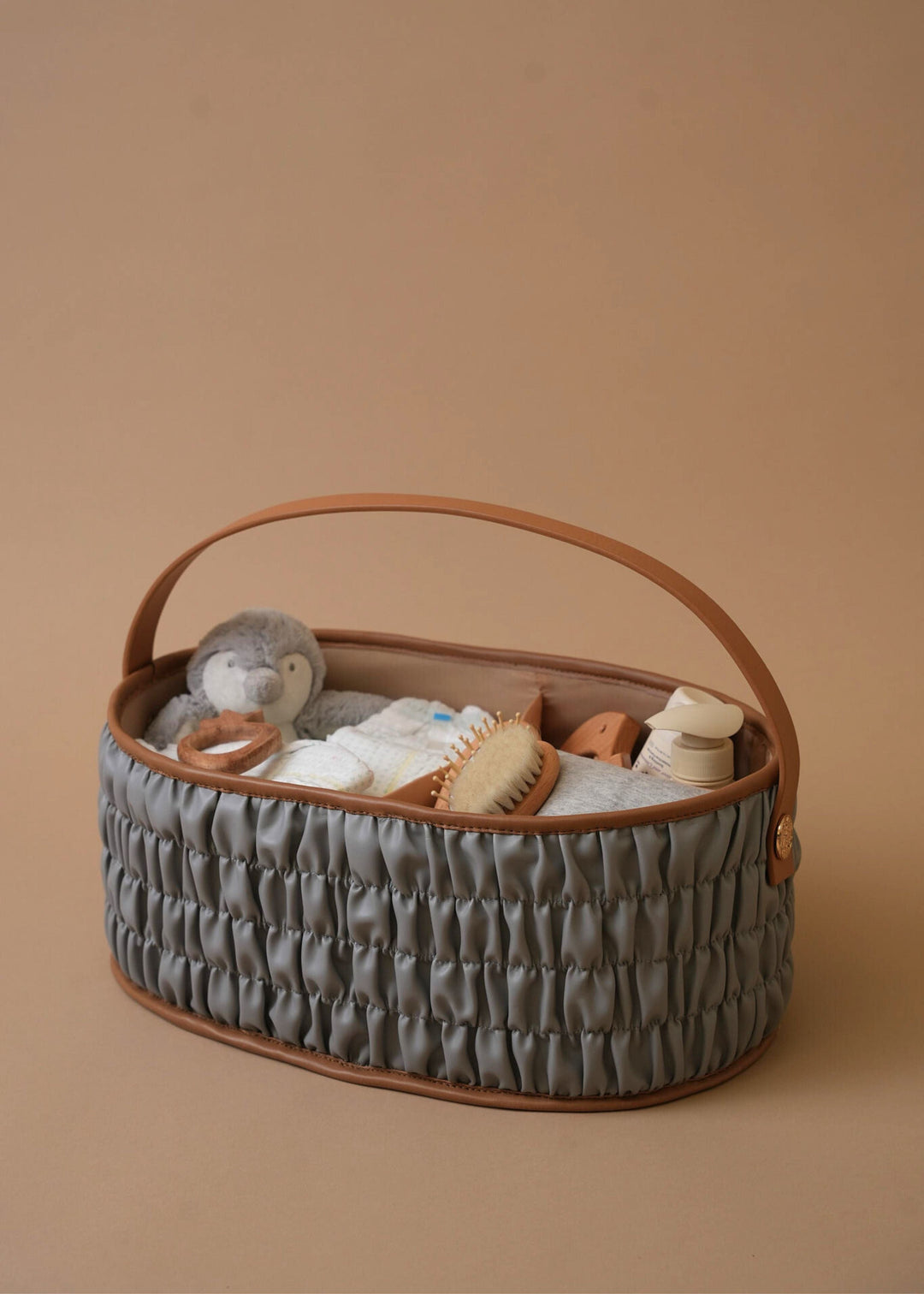 Baby Jalebi Diaper Caddy The Dune Diaper Caddy - Grey
