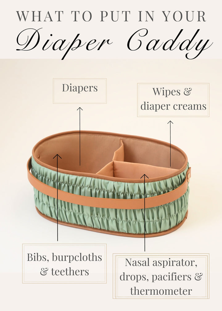 Baby Jalebi Diaper Caddy The Dune Diaper Caddy - Mint