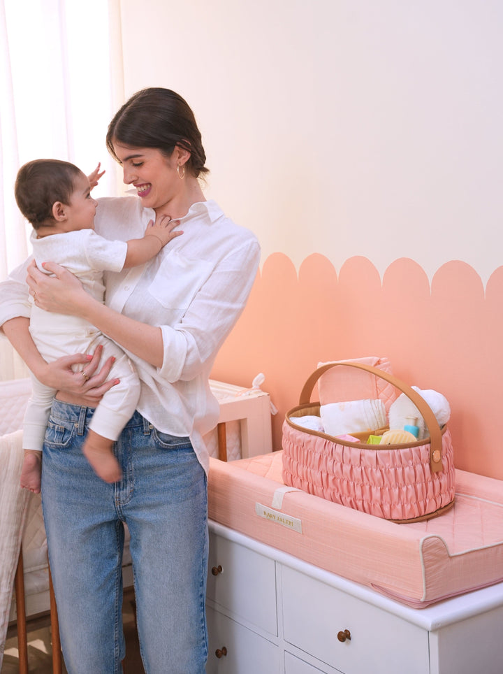 Baby Jalebi Diaper Caddy The Dune Diaper Caddy - Pink
