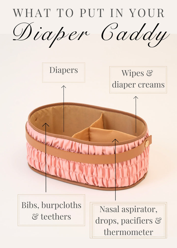 Baby Jalebi Diaper Caddy The Dune Diaper Caddy - Pink