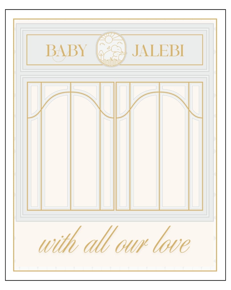 Baby Jalebi Gift Cards With all our love