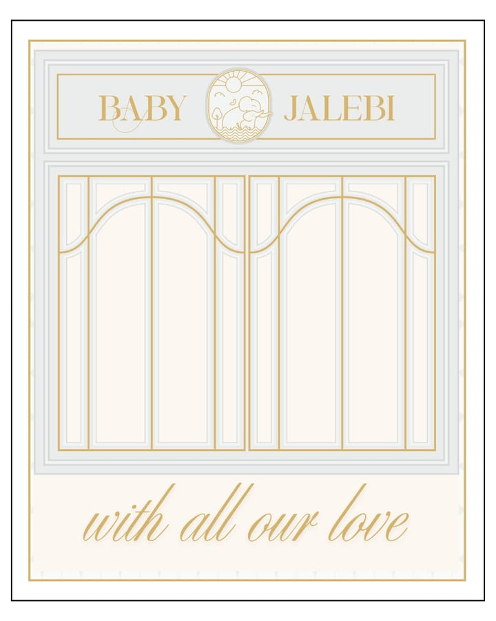 Baby Jalebi Gift Cards With all our love