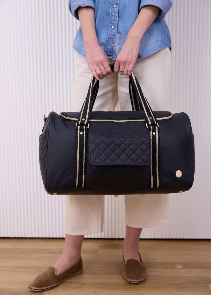The Mamma Mia Duffle - Black - Baby Jalebi