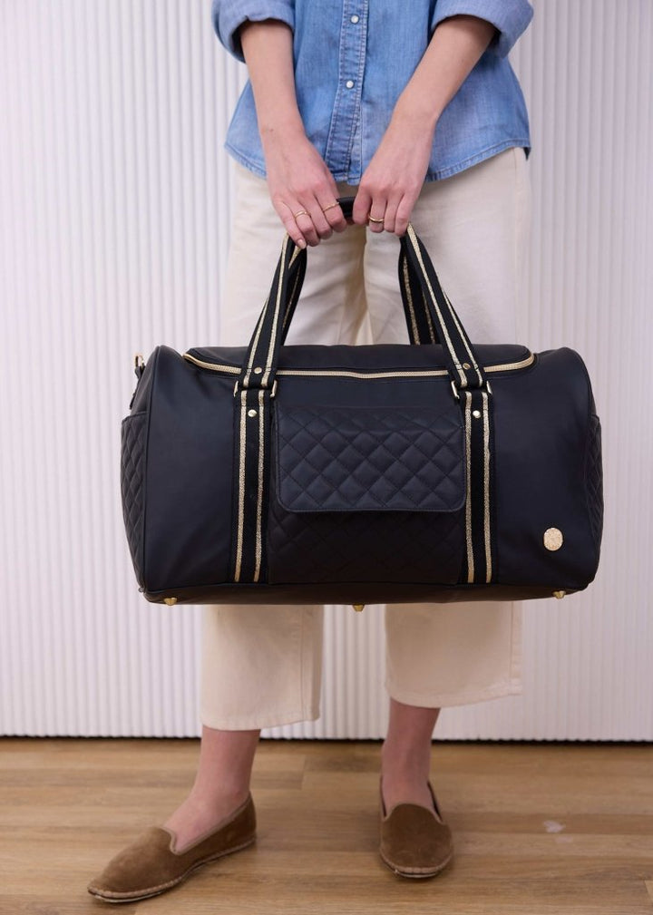 The Mamma Mia Duffle - Black - Baby Jalebi