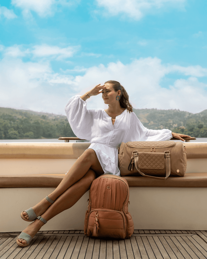 Baby Jalebi Hospital Duffel Bag The Mamma Mia Duffle - Caramel