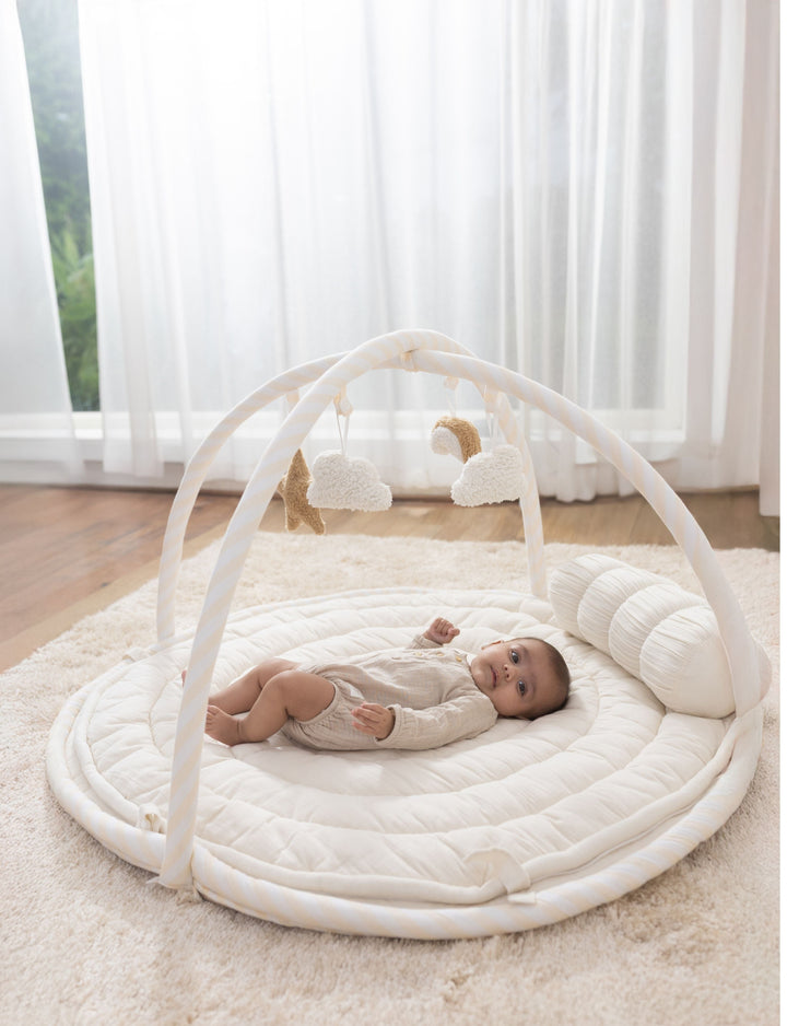 Baby Jalebi Island Play Mat & Cloud Set – ECRU