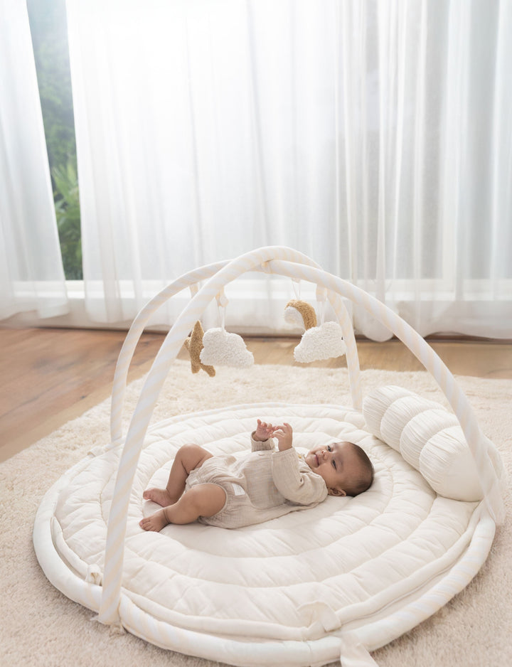 Baby Jalebi Island Play Mat & Cloud Set – ECRU