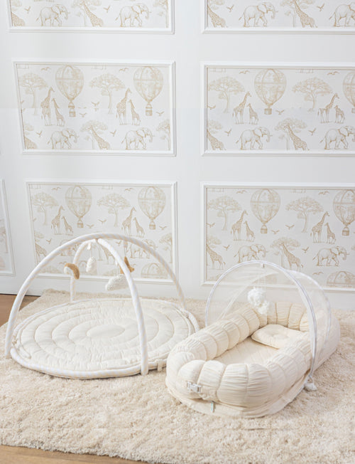 Baby Jalebi Island Play Mat & Cloud Set – ECRU