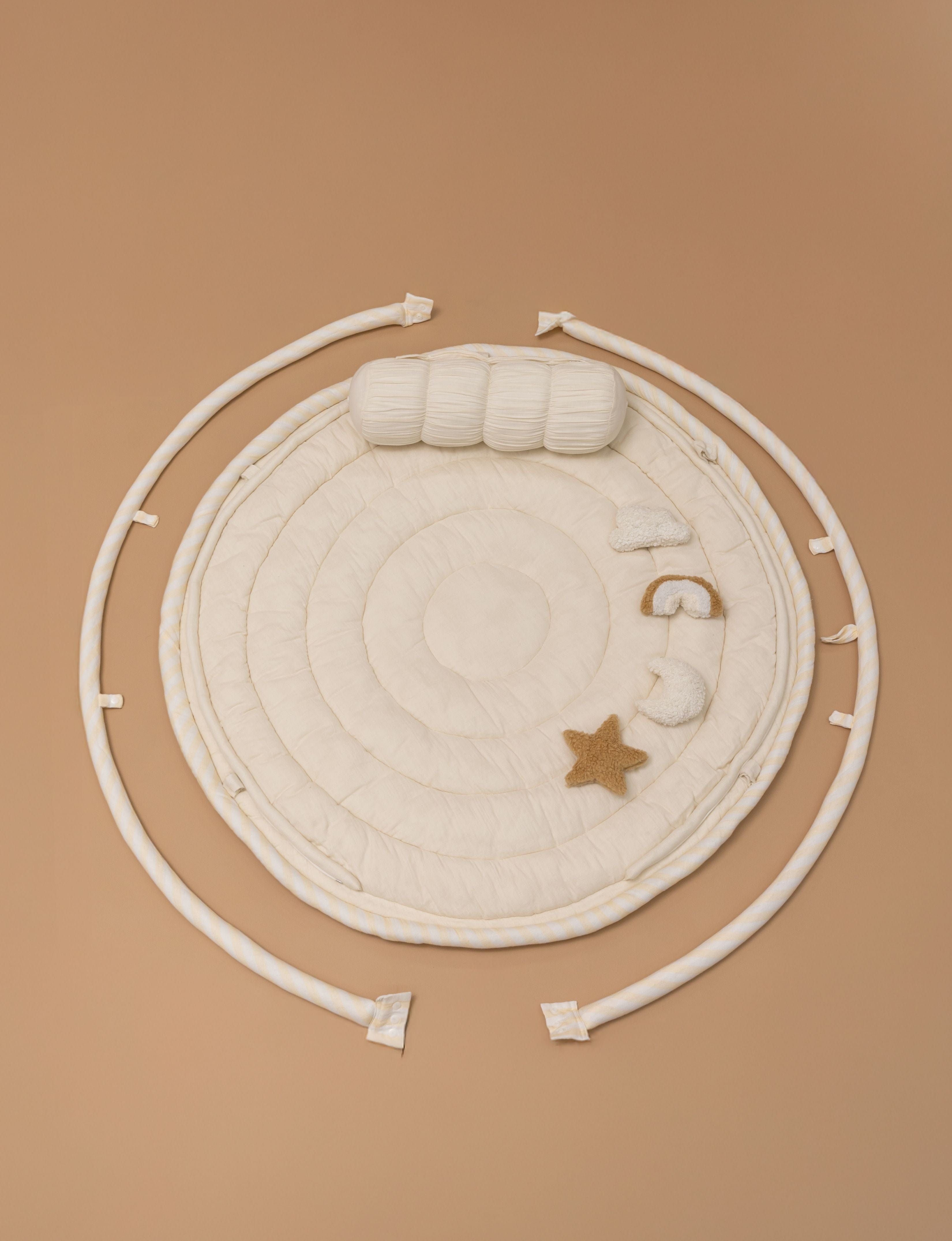 Baby Jalebi Island Play Mat  – ECRU