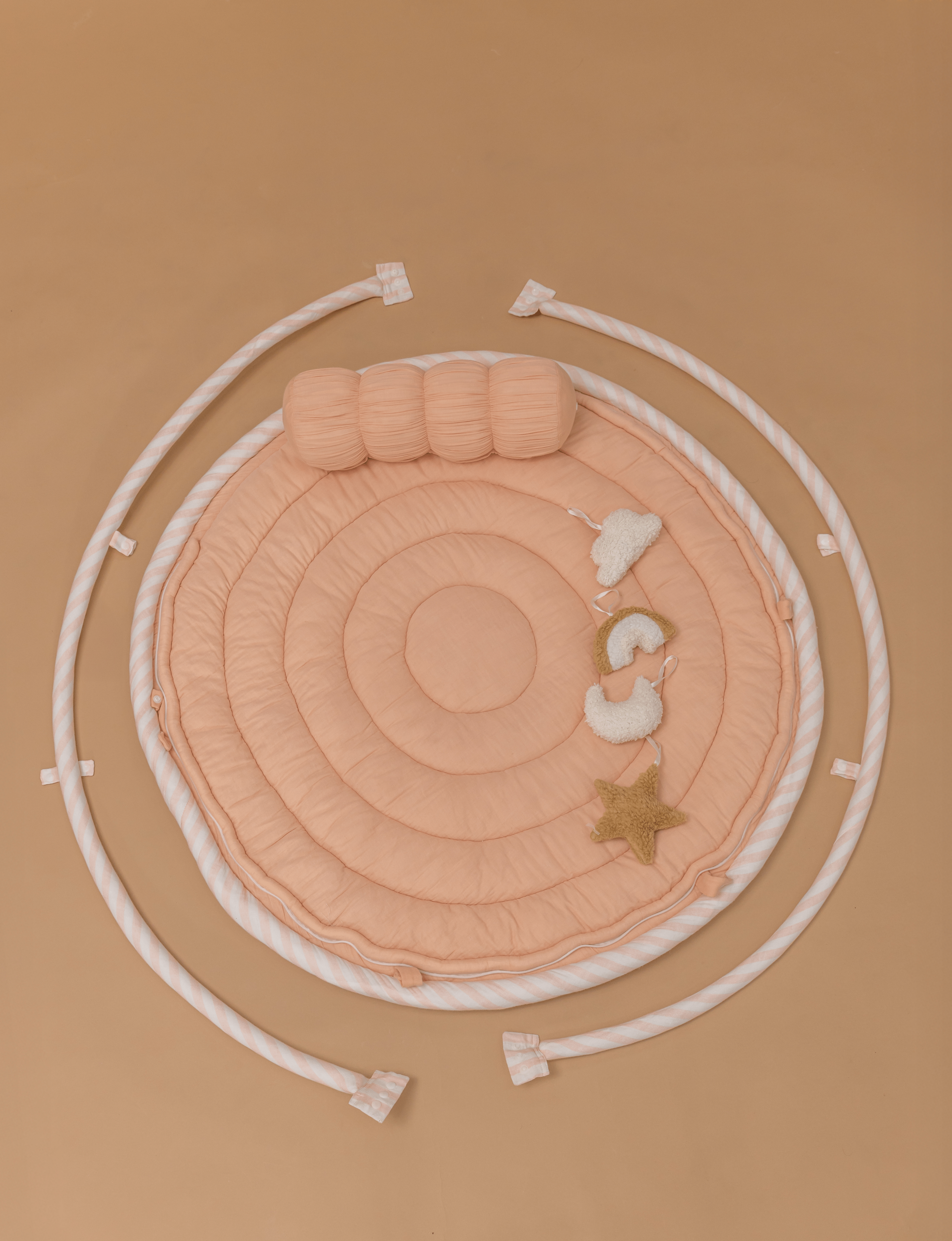Baby Jalebi Island Play Mat  – PINK