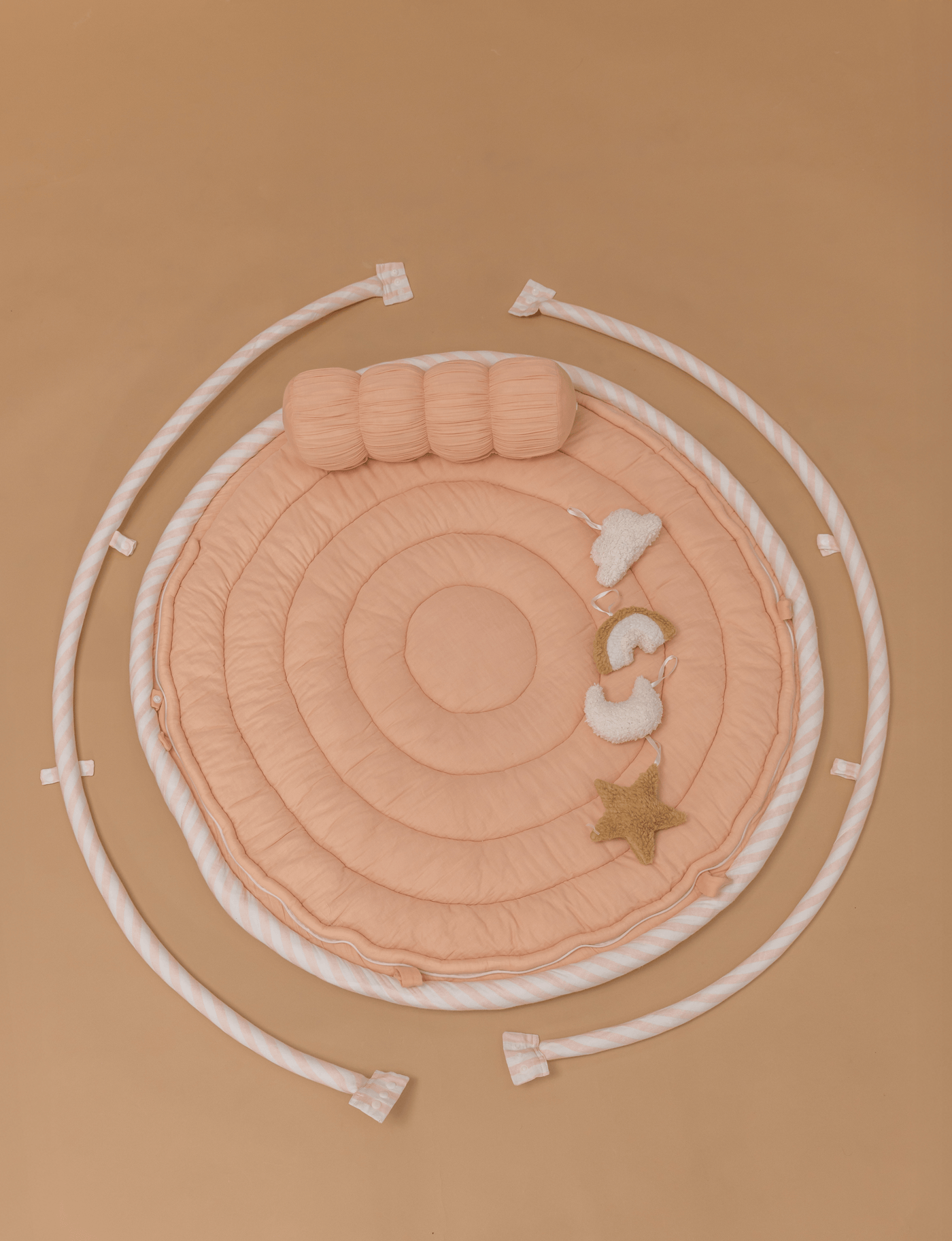 Baby Jalebi Island Play Mat  – PINK
