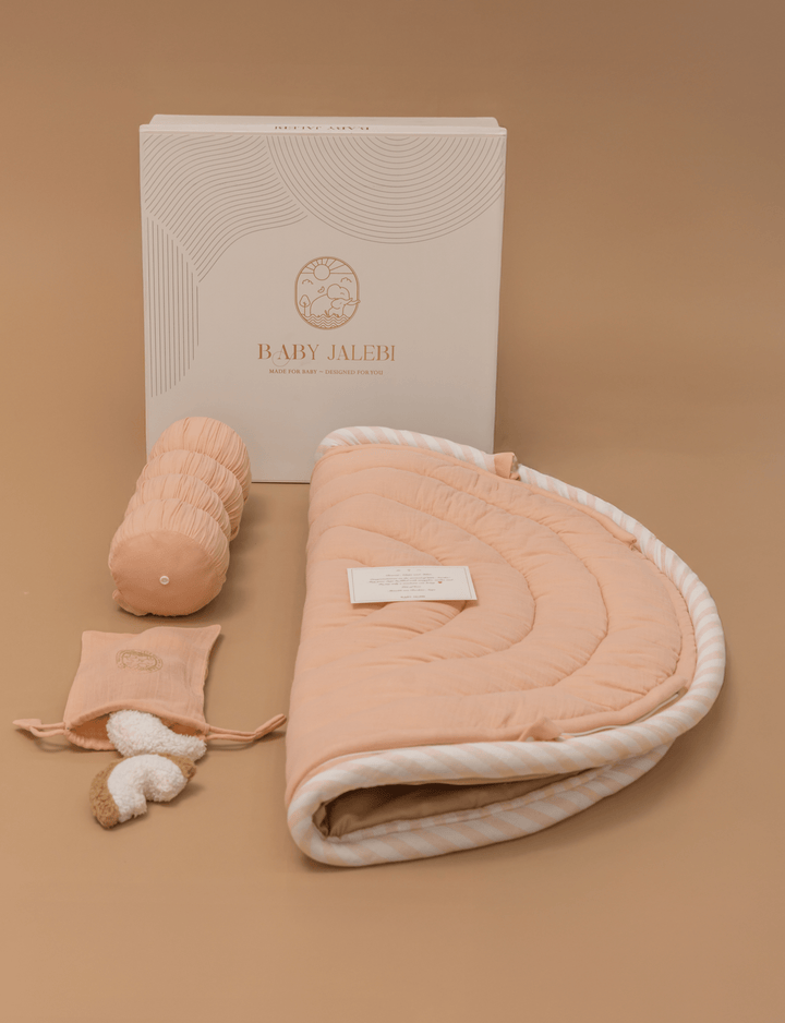 Baby Jalebi Island Play Mat  – PINK