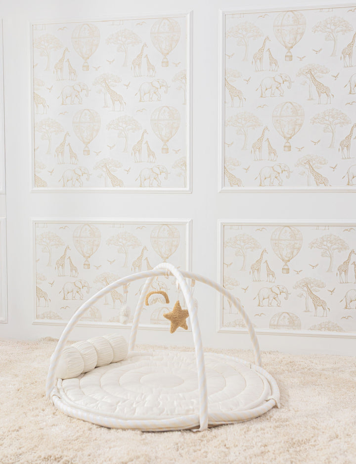 Baby Jalebi Island Play Mat with Bumper Set – ECRU - The Complete Dream Team