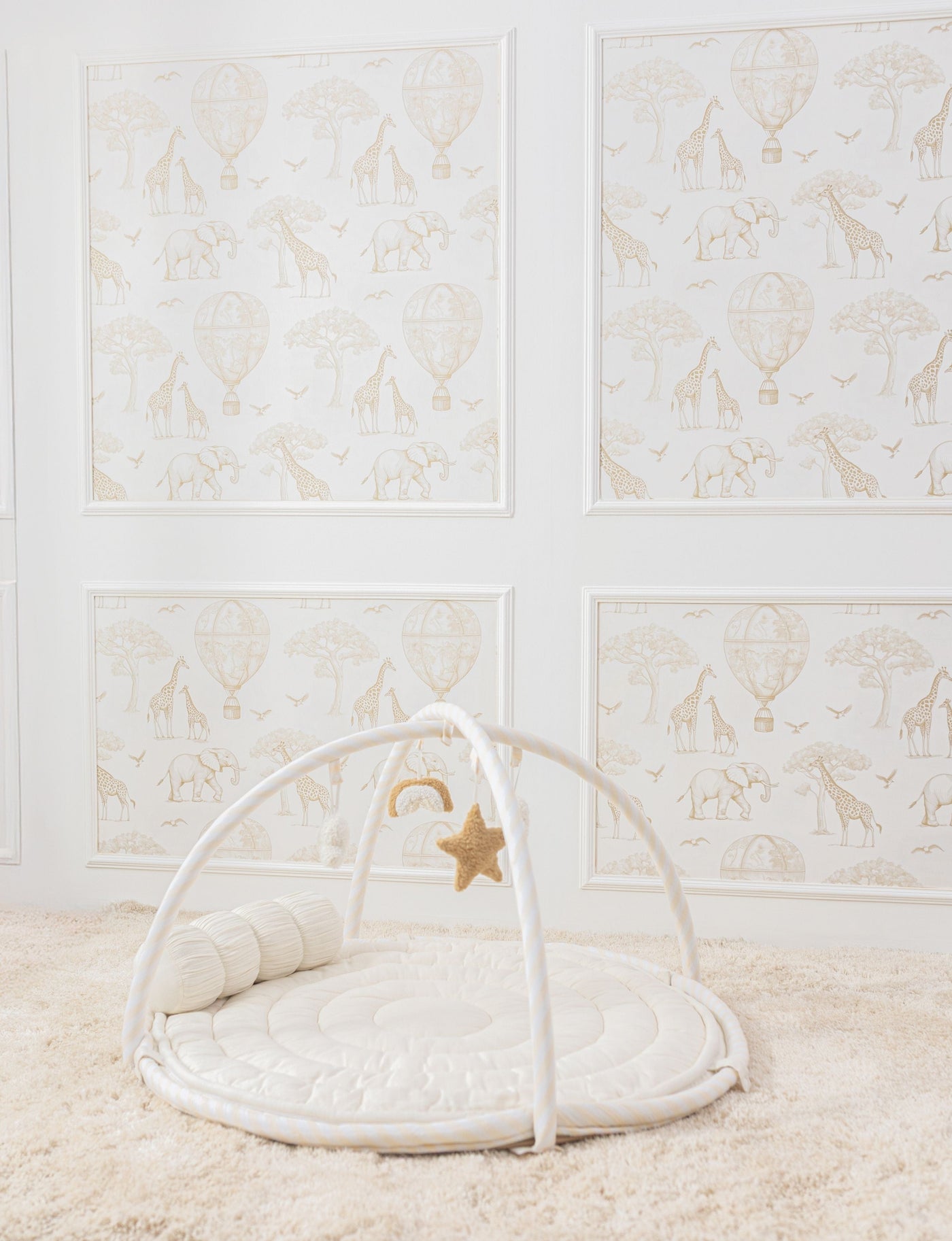Baby Jalebi Island Play Mat with Bumper Set – ECRU - The Complete Dream Team