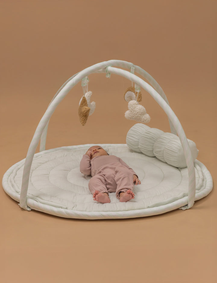 Baby Jalebi Island Play Mat with Bumper Set – MINT - The Complete Dream Team