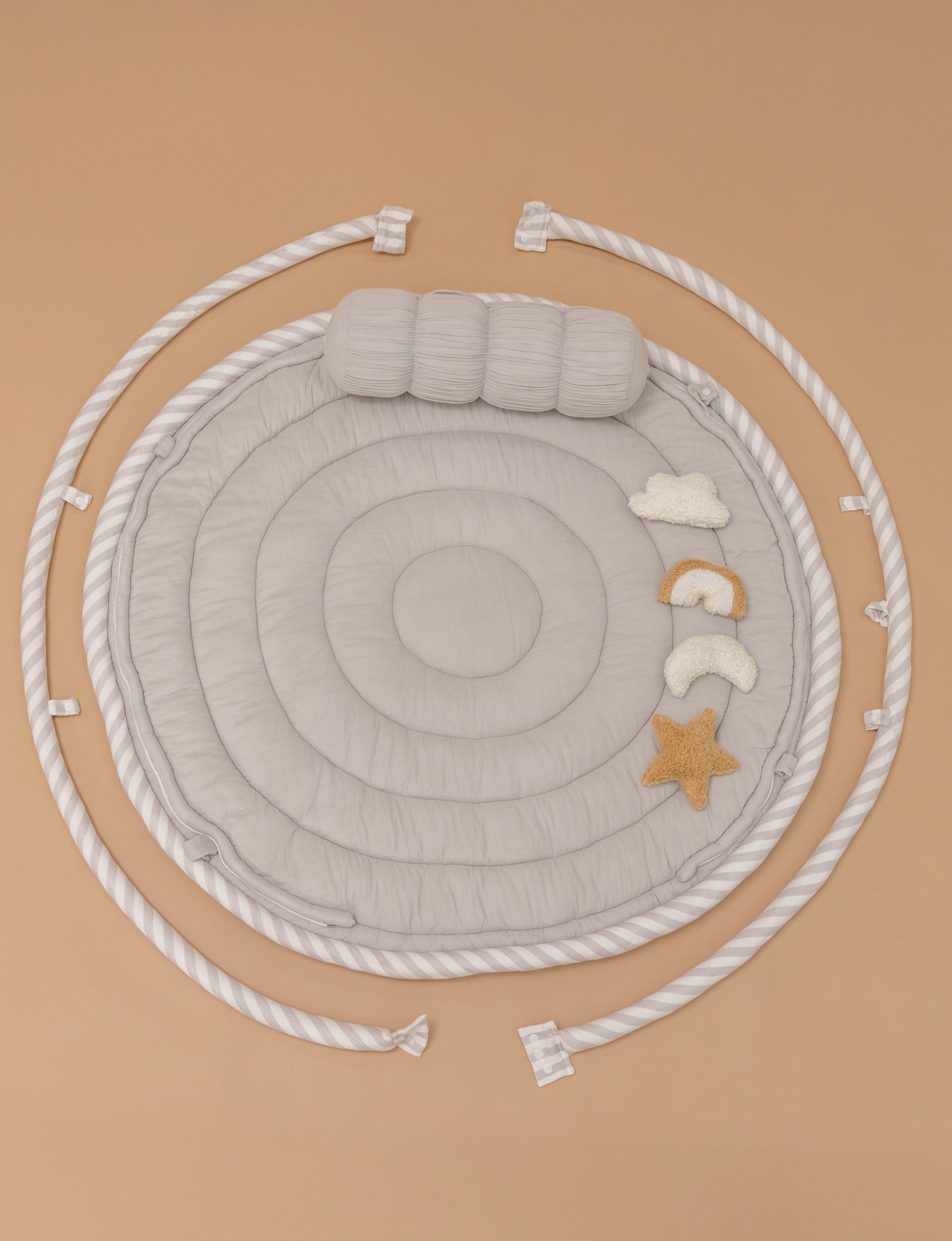Baby Jalebi Island Play Mat with Bumper Set – The Complete Dream Team