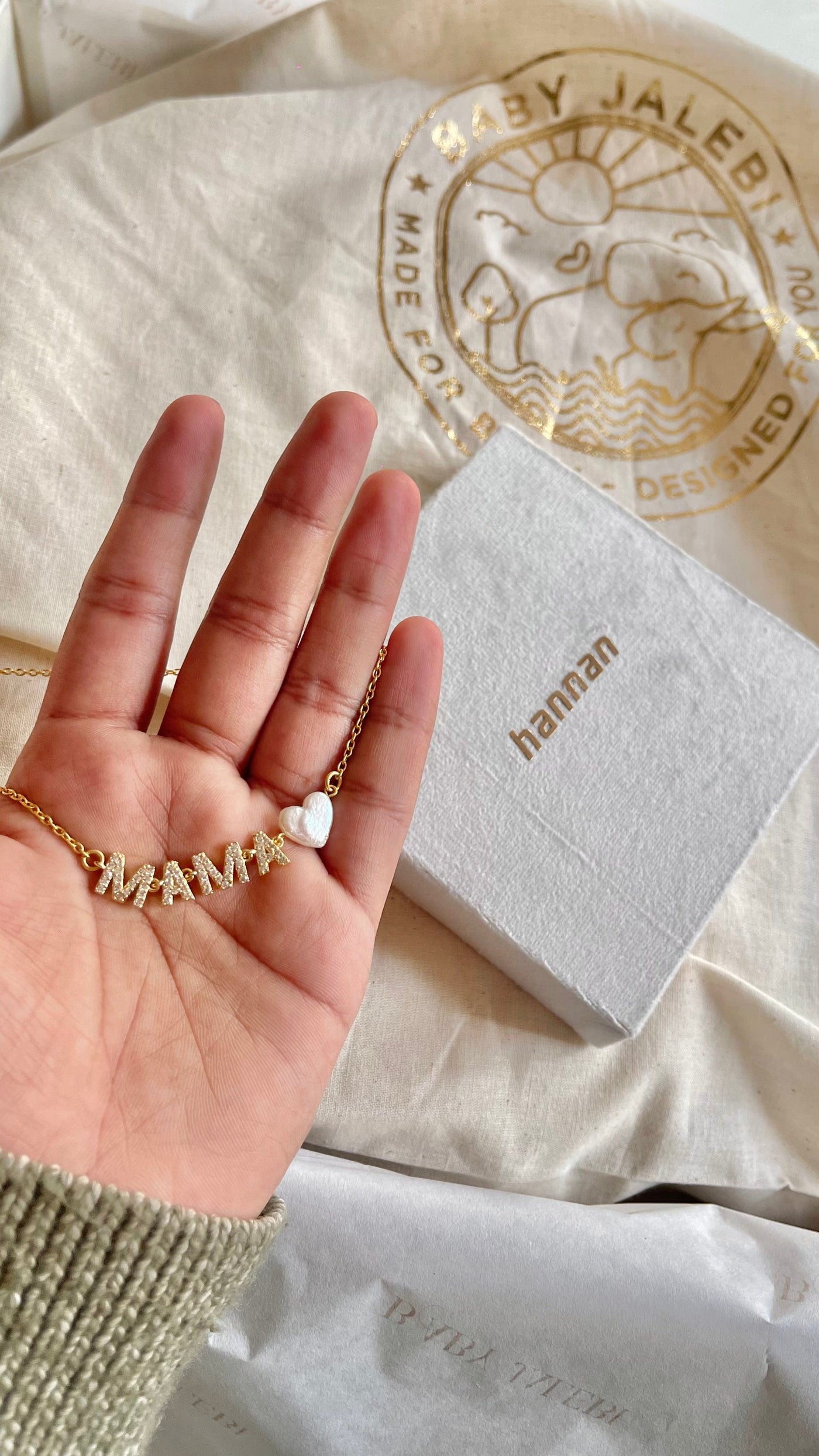 Baby Jalebi MAMA Necklace