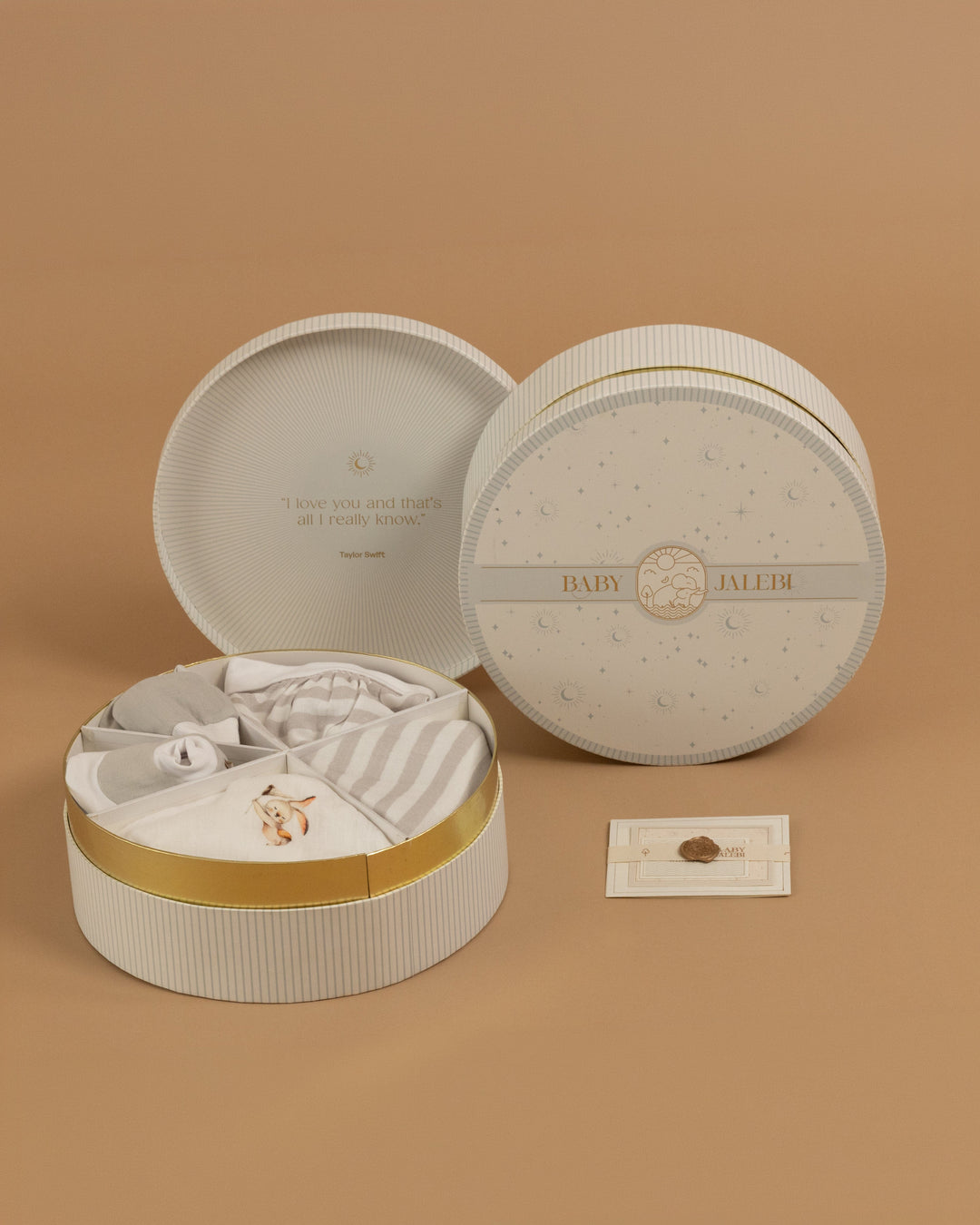 Baby Jalebi Newborn Essentials Gift Box Up in the Clouds Welcome Baby Box