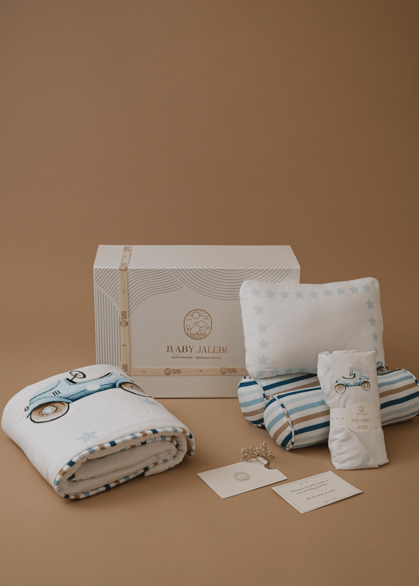 Baby Jalebi Roadster Cot Bedding Set