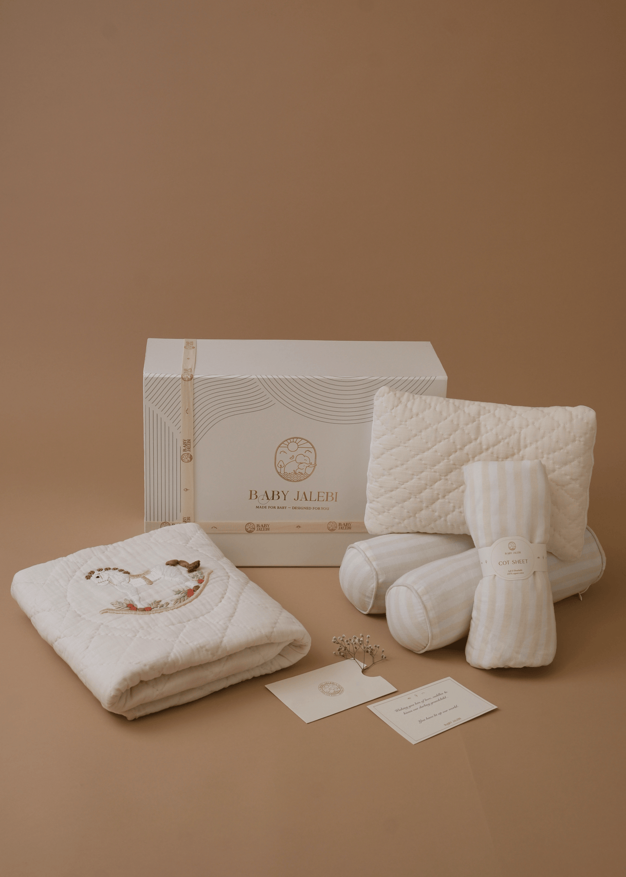 Baby Jalebi Rocking Horse Cot Bedding Set