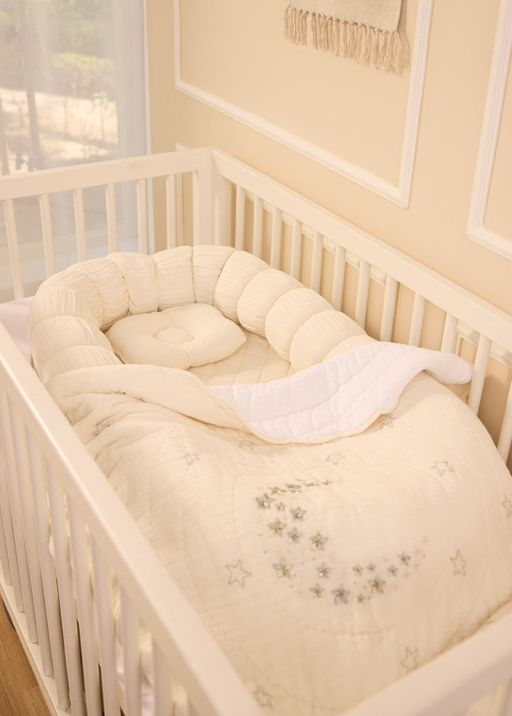 Baby Jalebi Sleep Cloud Blanket Combo The Cloud - Ecru Sleep Nest  + Luna Blanket